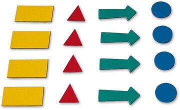 Набор магнитов для доски "символы", 4листа, 307знаков/уп.