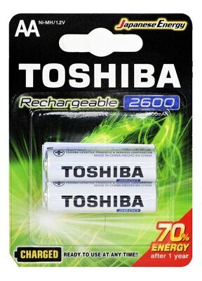 Батарейка аккумуляторная  TOSHIBA HR3 Ni-MH 2600mAh, TNH-6GAE