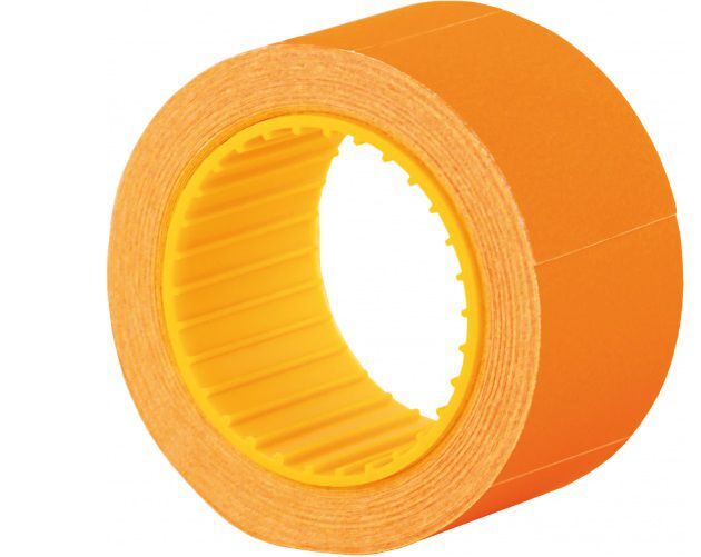 Ценник прямоугольный 30х40мм оранжевый 150шт/рулон ECONOMIX