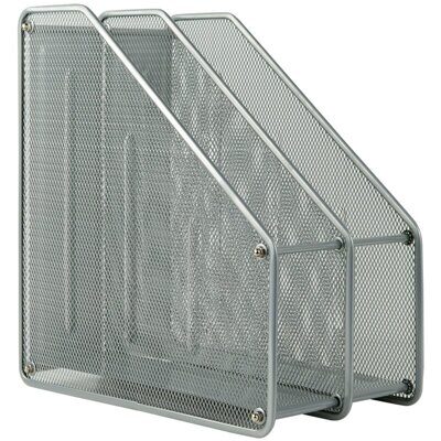 Лоток вертикальний AXENT 2126 2-в-1 сітка  метал срібло (10)