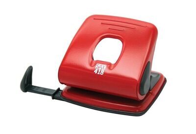 Дырокол металлический SAX 418 25 листов красный (7310038002)