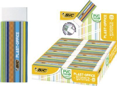 Ластик BIC "Plast-Office" ластик  для карандаша, бумаги, кальки, пленки