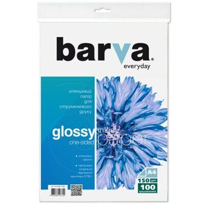 Фотобумага глянцевая BARVA Everyday, 150g/м2, A4 (100л/уп.)