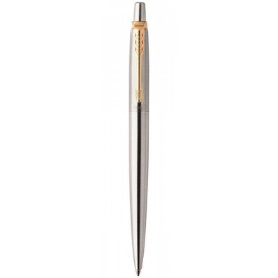 Ручка шариковая Parker Jotter 17 Stainless Steel Gold Clip BP