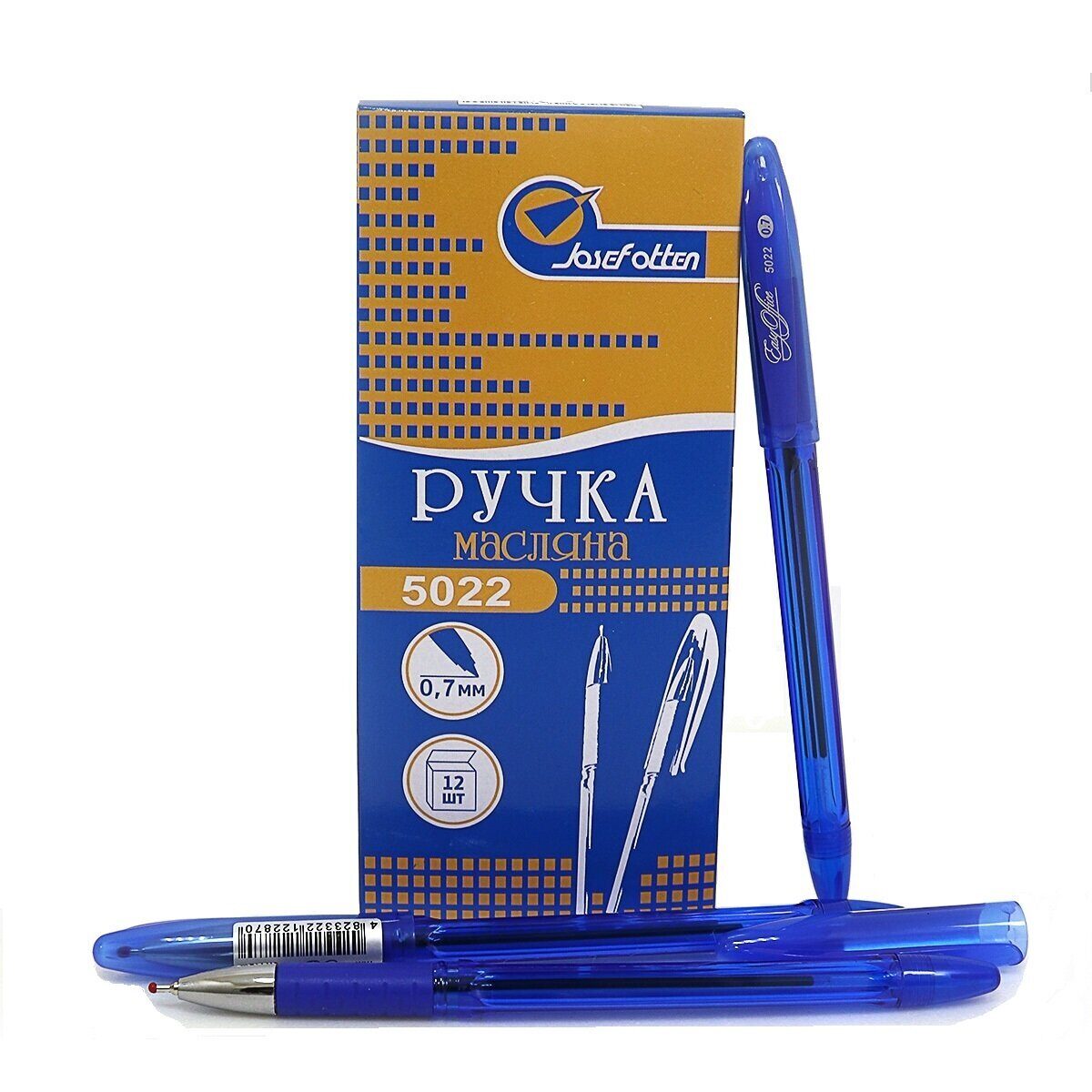 Ручка шариковая EasyOffice 0,7 мм масляная синяя