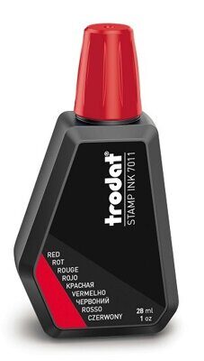 Штемпельная краска Trodat 7011  28мл красная