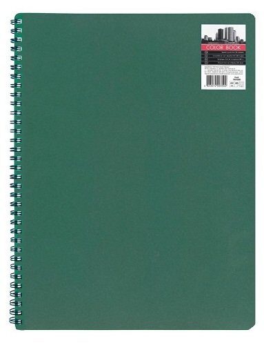 Зошит 'PL' А4 80арк. на пруж. "COLOR" пласт. обкл., зелен., # (5/50)