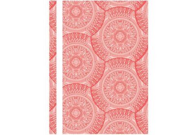 Швидкозшивач OPTIMA А4 з орнаментом"Калейдоскоп" червоний