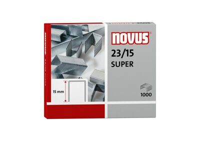 Скобы для степлеров №23/15 NOVUS SUPER 1000шт/уп.
