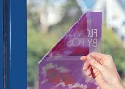 Пленка самоклеящаяся SAPRO Labels А4 210х297мм 10 листов прозрачная глянцевая