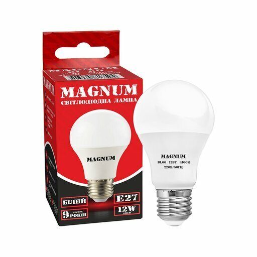 Лампа MAGNUM LED 12W 4100/BL60/220V E27 (10)