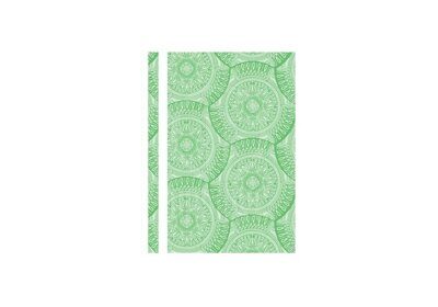 Швидкозшивач OPTIMA А4 з орнаментом"Калейдоскоп"зелений