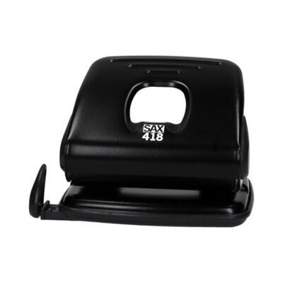 Дырокол металлический SAX 418 25 листов черный (7310038000)