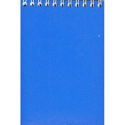 Блокнот "PL" А6 60л "Minibook" пружина сверху, пластиковая  обложка, ассорти, #