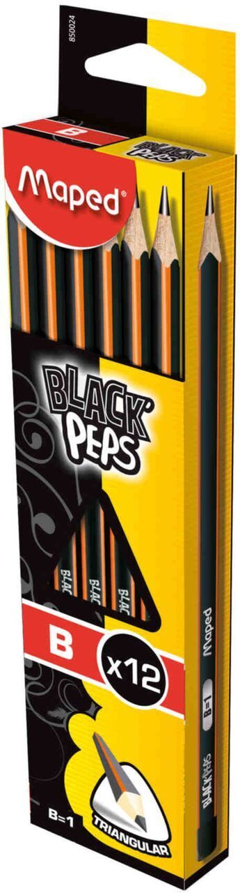 Карандаш чернографитовый Maped Black Peps Classic В