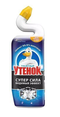 Средство для чистки и дезинфекции WC Туалетный Утенок Супер сила Видимый эффект 500 мл