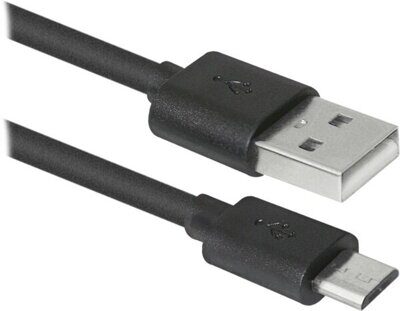 Кабель DEFENDER USB08-10BH USB(AM)-MicroBM черный 1 м