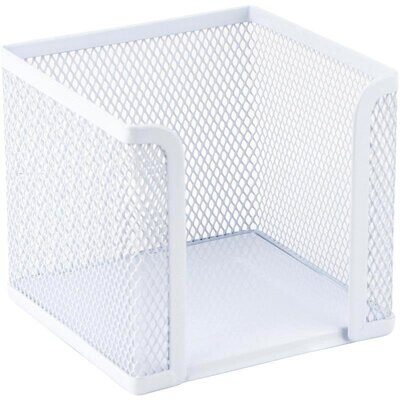 Бокс для бумаги 90х90х90 AXENT 2112 сетка металл белый