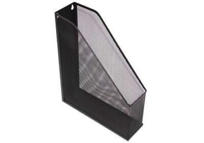 Лоток вертикальний OPTIMA черний сетка металл з передній стінкой