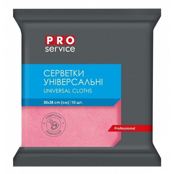 Серветки для прибирання PRO service Standard віскозні 30*38 10шт (20)