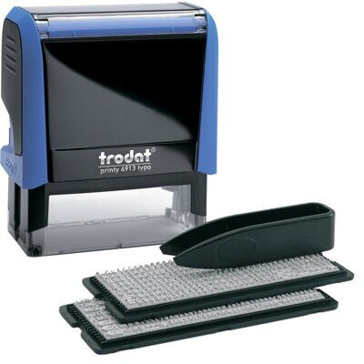 4913N/5 Р4 Штамп Trodat самонаборный 5-строчный  латинский синий