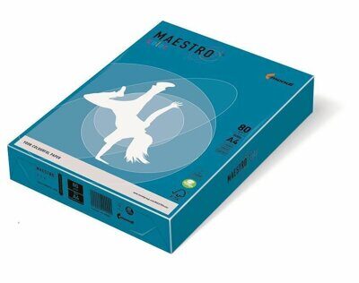 Бумага цветная Mondi Color Deep Blue A4 80г/м2 500л (DB49) синий интенсив