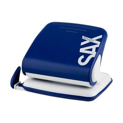 Дырокол металлический SAX 418DESIGN 30листов синий (7310038007)