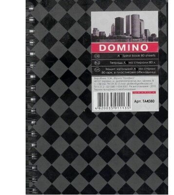 Тетрадь "PL" А4 80л на пружине "DIAMOND" черная пластиковая обложка, #