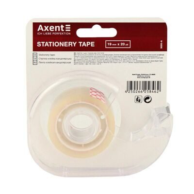 Диспенсер со скотчем 19мм х20м лезвие металл AXENT 3050