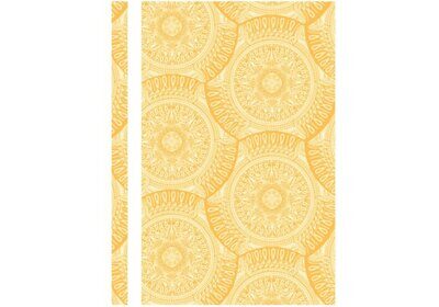 Швидкозшивач OPTIMA А4 з орнаментом"Калейдоскоп" жовтий