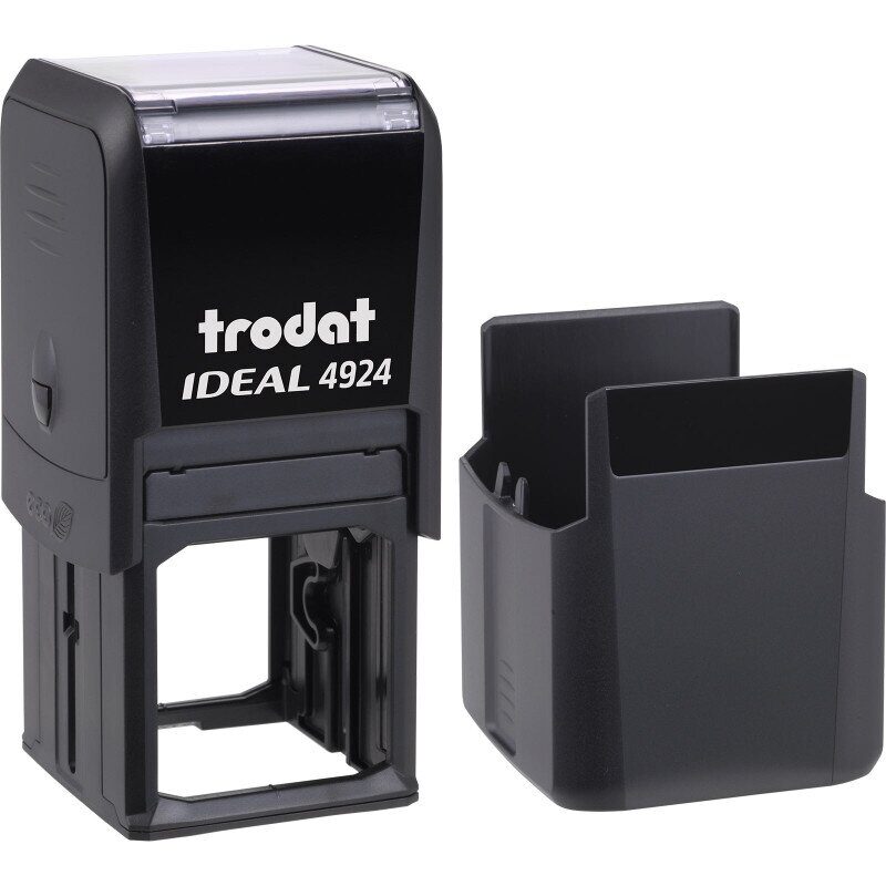 4924 IDEAL Оснастка для печатки пласт. 40х40мм,чорна (10)