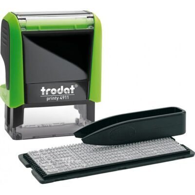 Штамп самонаборный Trodat Printy 4911N 3 строки украинский Зеленый корпус