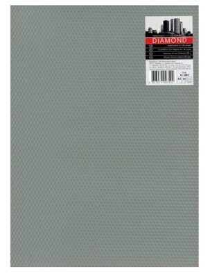 Тетрадь "PL" А4 80л. на пружине "DIAMOND" пластиковая обложка, серая  #