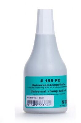 Штемпельная краска на спиртовой основе Noris-Color 199 50 мл белая
