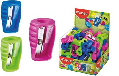 Точилка Maped BOOGY на 1 отверстие, пластиковая, без контейнера