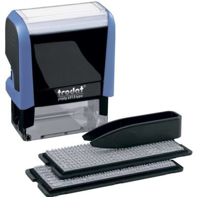 Штамп самонаборный Trodat Printy 4913N 5 строк украинский синий корпус