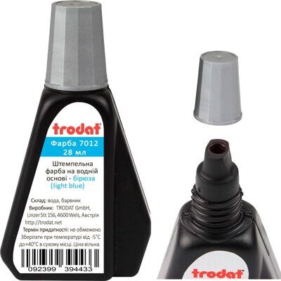 Штемпельная краска Trodat 7012 Premium 28мл бирюза