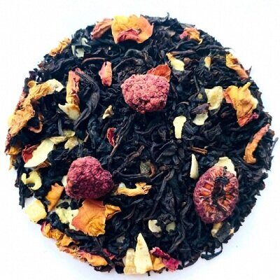 Чай черный с добавками "Малиновий десерт" 50г
