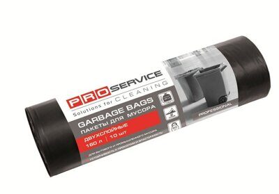 Пакет для мусора PRO service Standard LD 90*110 160л/10шт черный 25 мкм