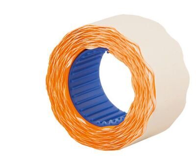 Ценник фигурный 26х12мм оранжевый 500шт/рулон ECONOMIX