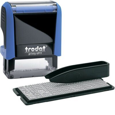 4911N / 3 Р4 Штамп Trodat самонаборный 3-строчный  латинский синий