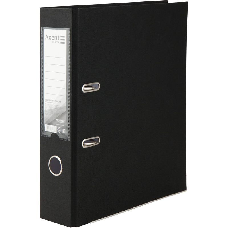 Регистратор А4 Delta 75мм ECO черный собранный