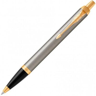 Ручка шариковая Parker IM 17 Brushed Metal Gold Clip BP