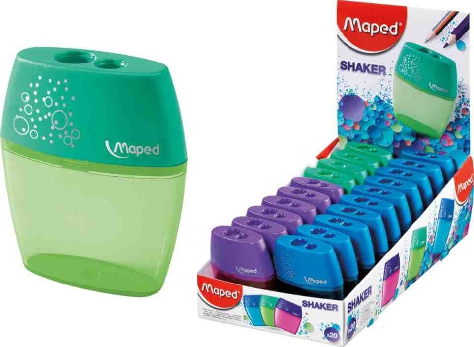 Точилка Maped SHAKER на 2 отверстия с контейнером