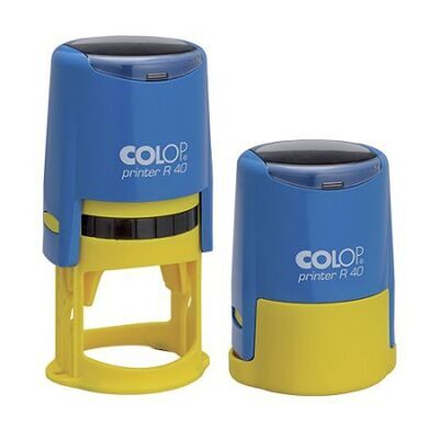 Оснастка для круглой печати Colop Printer R40 D40мм сине-желтая
