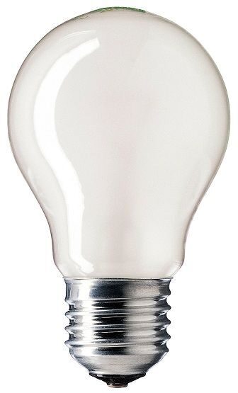 Лампа PHILIPS 60W A55 / 220V E27, нить накаливания, матовая