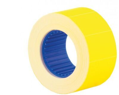 Ценник прямоугольный 26х16мм желтый 500шт/рулон ECONOMIX