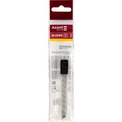 Лезвия для ножа 9мм, 10шт/уп, AXENT Delta 6523