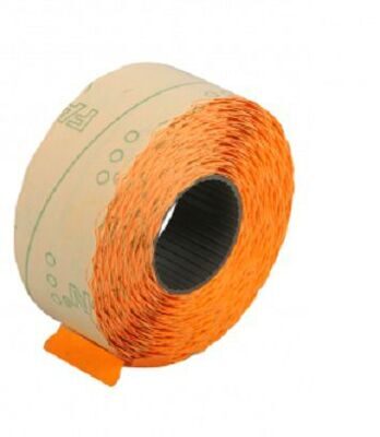 Ценник фигурный 22х12мм оранжевый 1000шт/рулон ECONOMIX