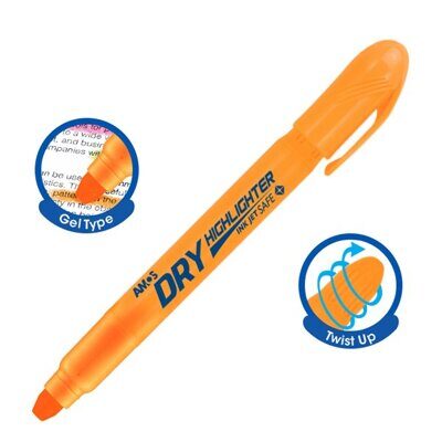 Маркер AMOS GEL TYPE текстовий флуоресцентный оранжевый